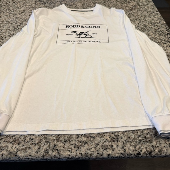 Rodd & Gunn Graphic Long Sleeve T-Shirt White - Medium - Picture 1 of 7